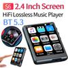 MP4 Player 2.4 Inch Screen Student Walkman Bluetooth 5.3 E-Book/Recorder Support Full Touch HiFi Lossless Player Voice Recorder