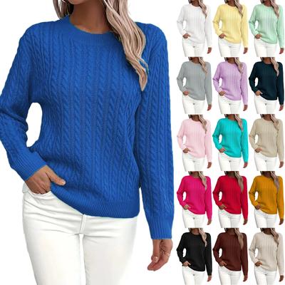 Womens Sweaters Long Sleeve Fall Soft Lightweight Knit Loose Sweater Tops