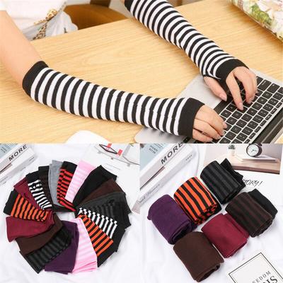 Classic Arm Cover Long Sleeve Knitted Gloves Wristband Fingerless Long Glove Elbow Mitten