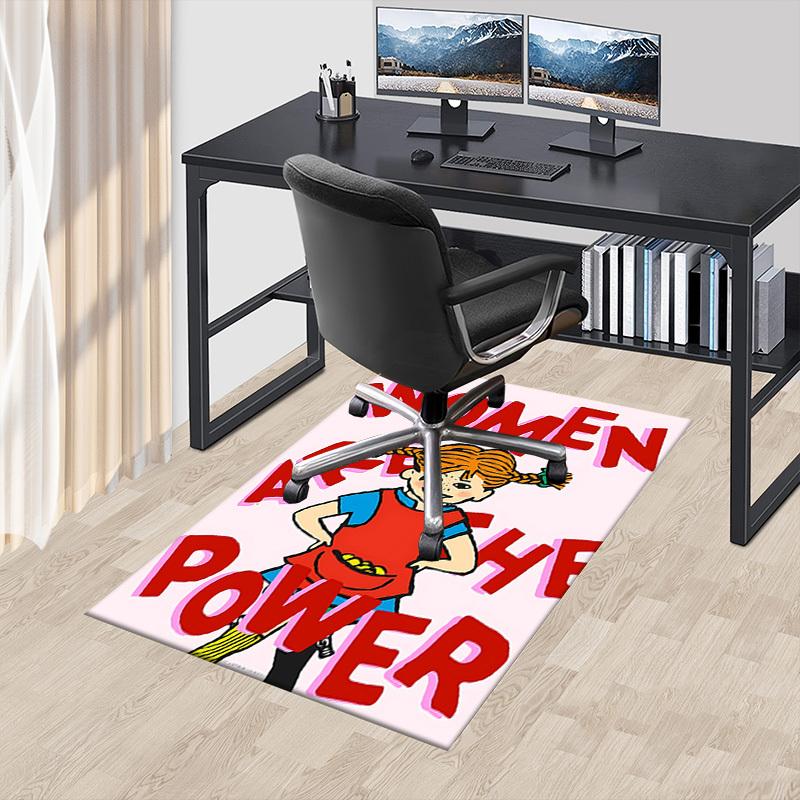 1PC Women Power Extra Large Non Slip Floor carpet, Office, family, bedroom, Studio Large Area Rug Indoor Rugs