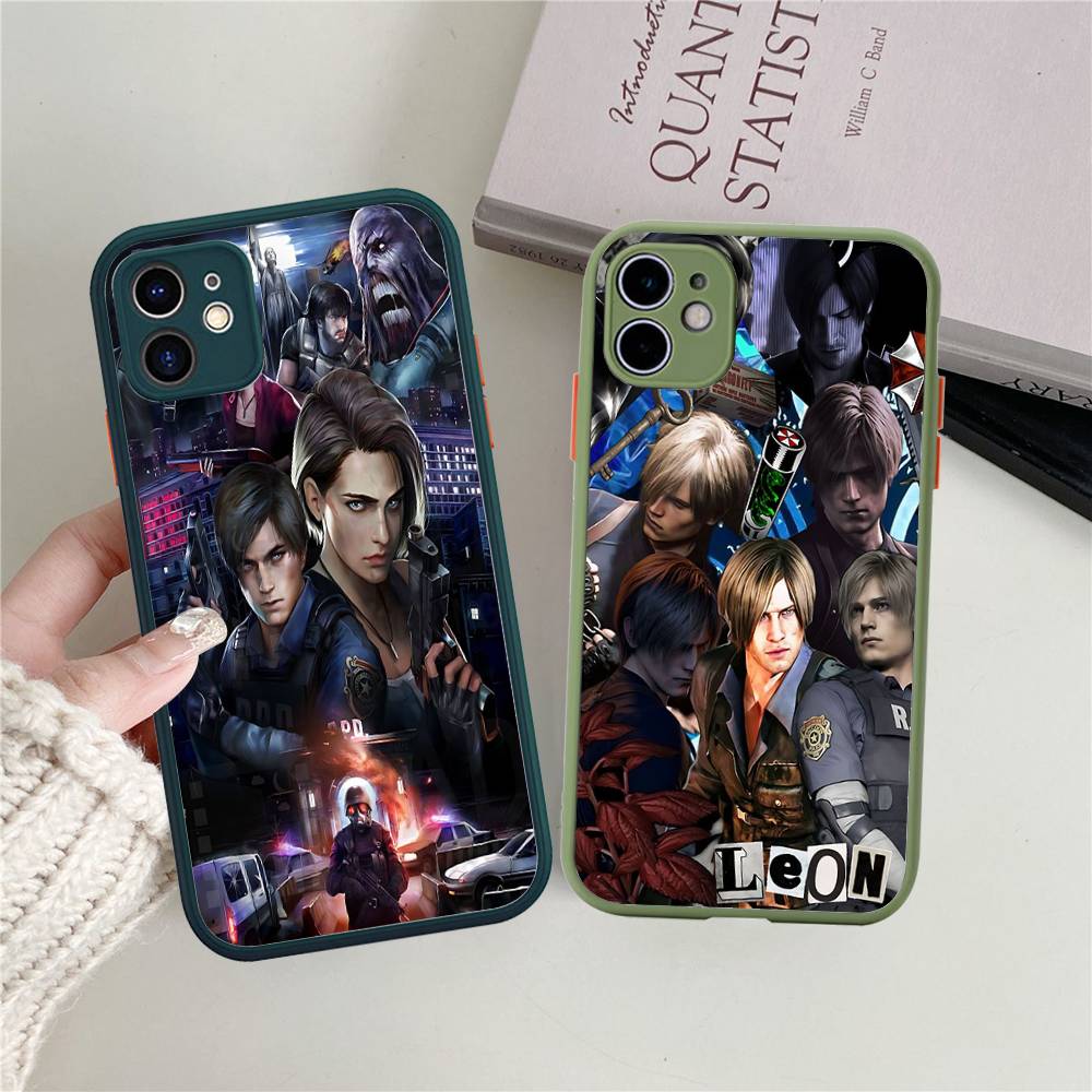 Hra R-Resident E-Evil Pro IPhone 15 16 Pro Max 11 12 13 14 XS XR X Plus 16E Matný průsvitný kryt na telefon