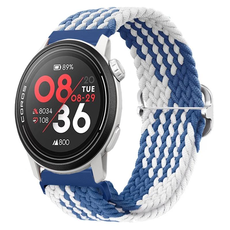 20/22mm Gevlochten Nylon Bandje Voor COROS APEX 4/PACE Pro/4 3 2 Verstelbare Armband Voor CMF Watch 3/2/1 Pro Suunto Race 2/S/Run Band