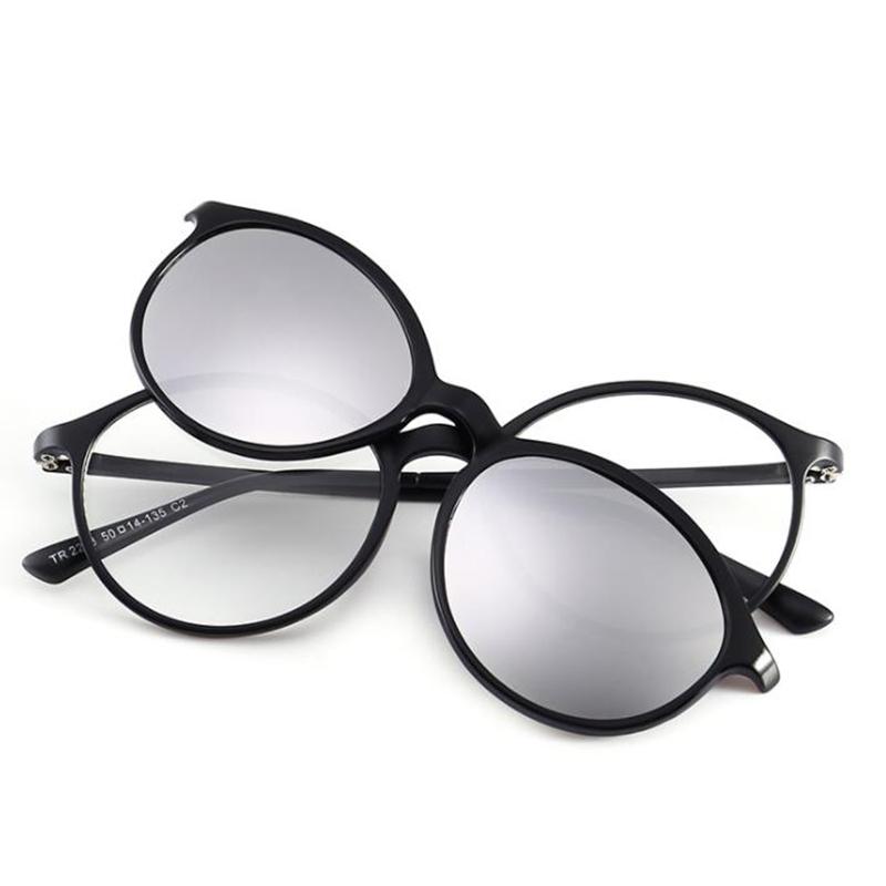 2223 Magnetclip-Brille mit rundem Rahmen für Kurzsichtigkeit 0 -0,5 -1,0 -1,5 -2,0 -2,5 -3,0 -3,5 -4,0 -4,5 -5,0 -5,5 -6,0