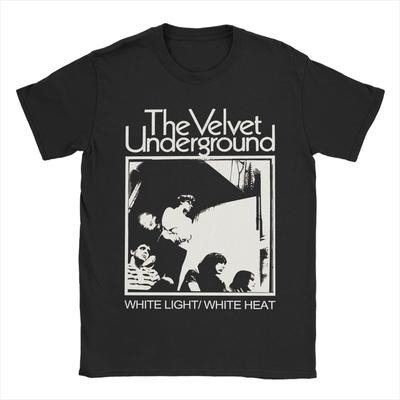חולצת טי להקת The Velvet Underground יוניסקס כותנה בגדי היפ הופ צווארון עגול שרוול קצר