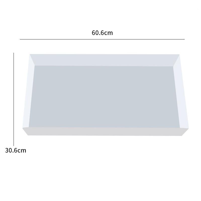 Великий прямокутний силіконовий молд, підходить для річкових столів з епоксидної смоли та творів мистецтва з смоли, з піддоном та столиком для кави