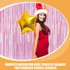 2pcs Raindrop Tinsel Fringe Curtain Plastic Door Decor For Wedding Party Backdrop Birthday Bachelorette Foil Streamer Background