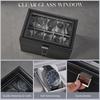 ProCase Watch Holds 20 Large Watch Box with Jewelry Glass Display Storage Case 3-Tier Case, Watches, Capacity, Men's Drawers, Organizer, Top,