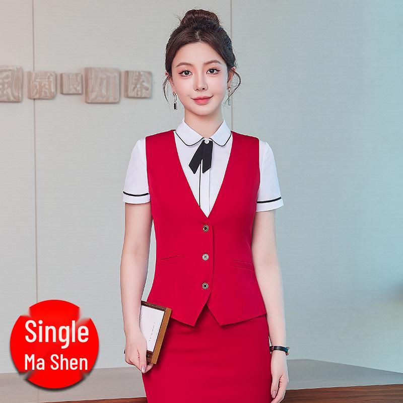 

Унисекс Профессиональный Комплект Жилета для Рабочей Одежды для Персонала Сферы Гостеприимства и Развлечений XL