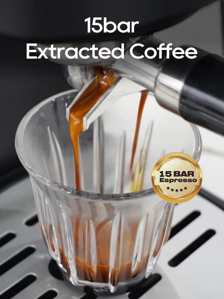 New HiBREW Espresso Coffee Machine Cafetera Semi Automatic Coffee Maker 20Bar Visual Temperatura H5A