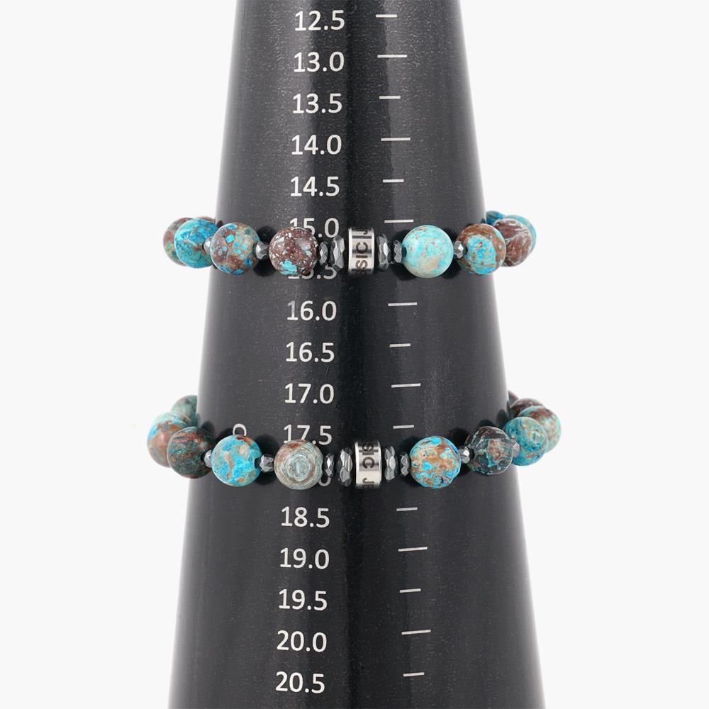 Jbans Classic 8Mm Blue Autumn Jasper Gemstone Bracelet (C2503Ac1271_Bl)
