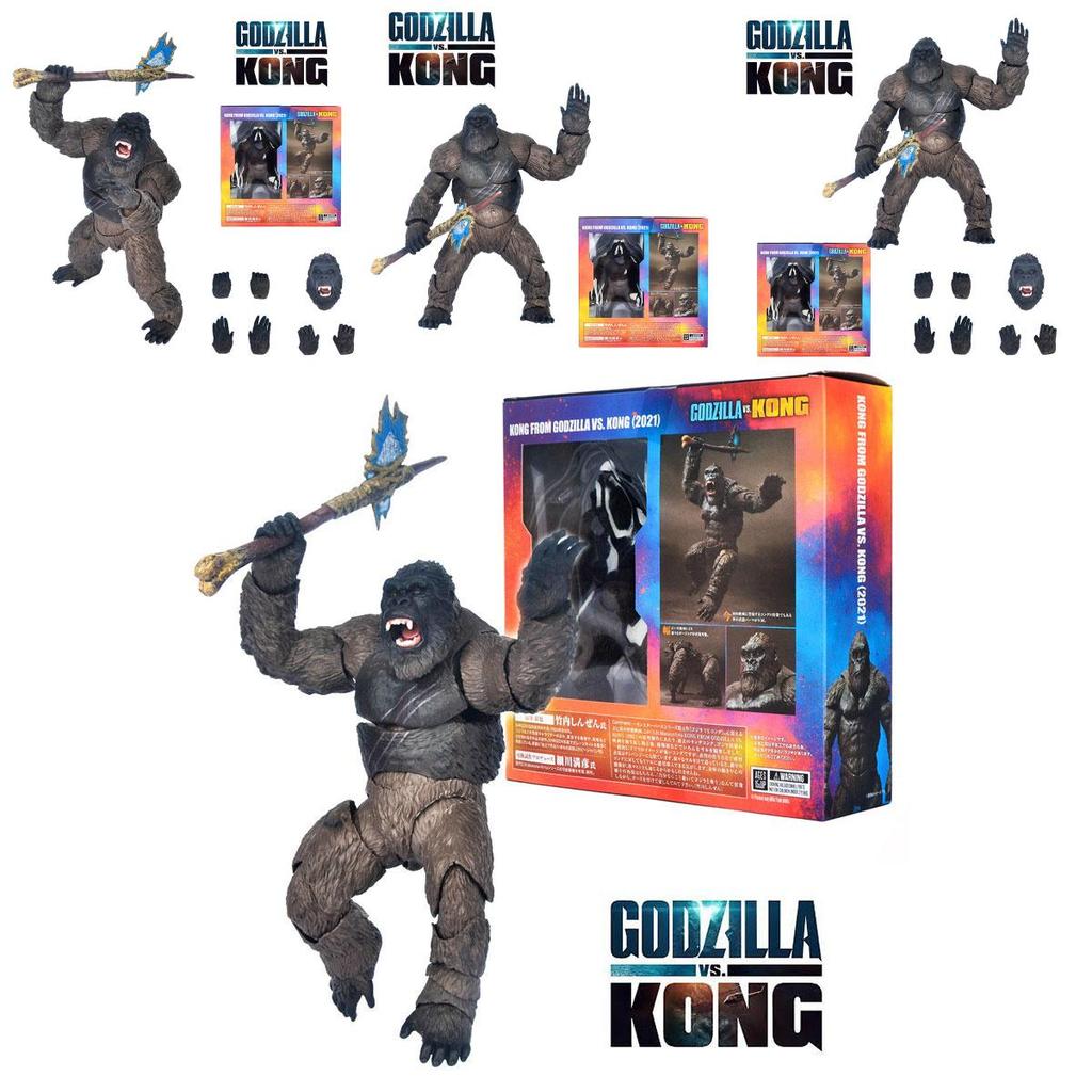 Godzilla Vs Kong King Kong Toy Model Figure Highly Posable Pvc Material 14cm Height