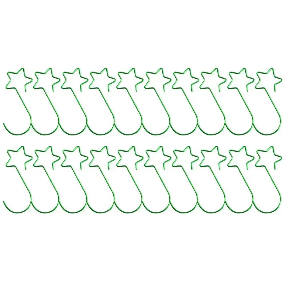 Metal Star Ornament Hooks for Christmas Tree Decorations Waterproof and Rust Resistant Ornament Hangers 20 Pieces