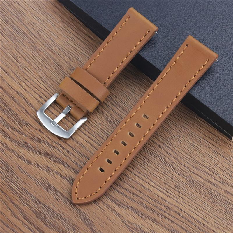 High-end Quick Release Genuine Leather Retro Men's Watch Strap - Crazy Horse Leather 18/20/22/24mm