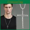 Lucky Magic Cross Titanium Steel Necklace For Men Unique Hip Hop Style Streetwear
