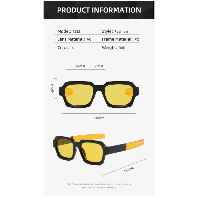 Vintage Square Sunglasses Fashion Woman Retro Sun Glasses UV400 Protection Designer Shades Female Eyewear Brand Gafas De Sol