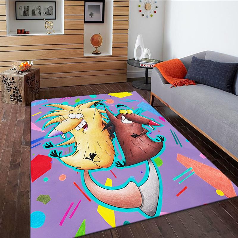 Angry Beavers Adventure Carpet, Kitchen Rugs, Yoga Mat, Non-Slip Mats, Rug for Bathroom, Living Room bedroom, Camping Rugs Christmas Gift