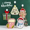 Creative Cartoon Snowman Christmas Hand Towel Absorbent Quick-drying Wipe Cloth Christmas Decor Coral Fleece Xmas Handkerchief