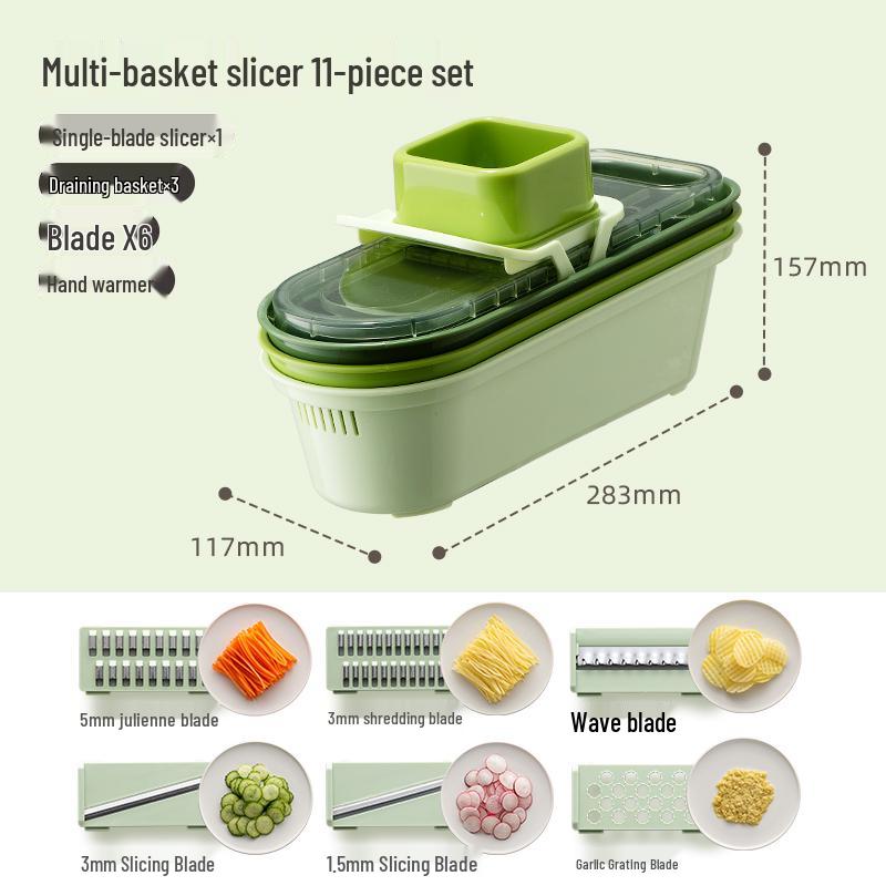 Multifunktionaler Küchengemüseschneider & Kartoffelreibe