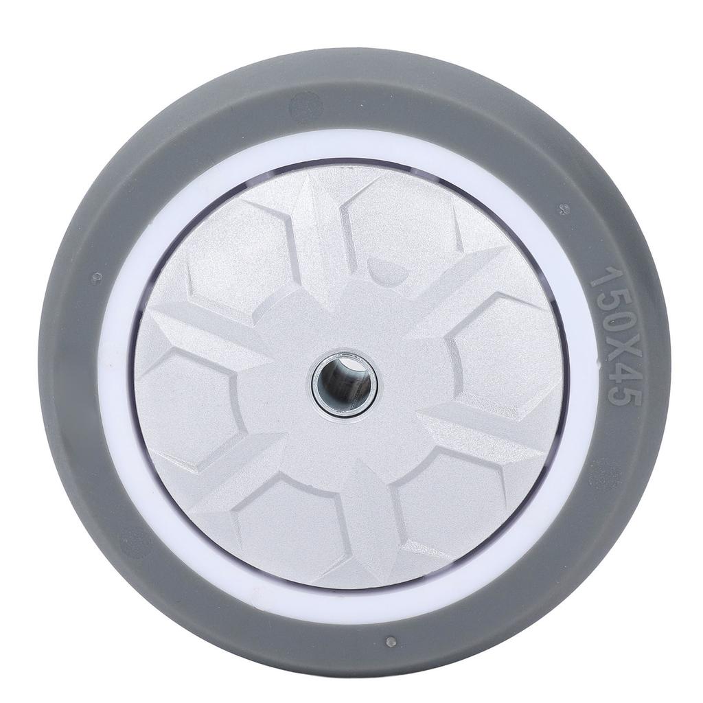 Kółko stałe 6-calowe z gumy TPR odporne na zużycie ciche koło do wózka, wózka narzędziowego, wózka ręcznego