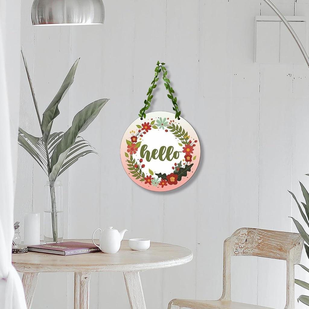 Wood Wall Hangings|Door Hanging| Home Decor Items|Home Decoration Items - for Office|Living Room |Decorative Items for Home, Multicolor