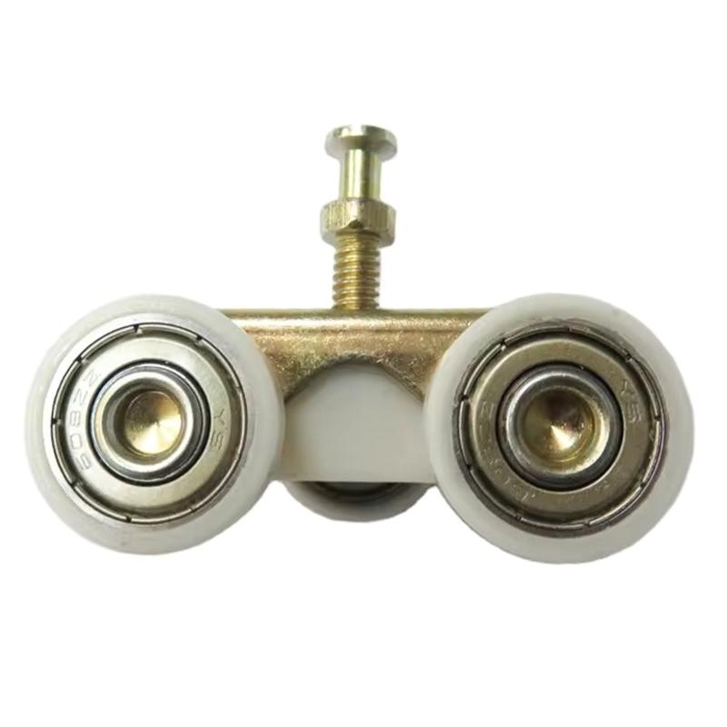 Zinklegering Glazen Schuifdeur Katrol Vervanging Bovenste Hanger Wieltjes Wielmontage Universeel Wiel Hardware Duurzaam