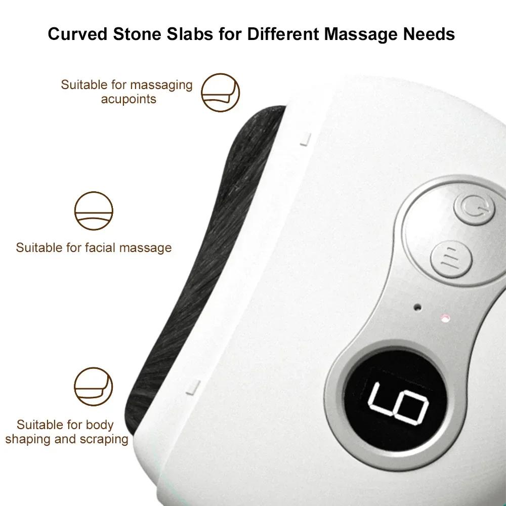 Electric Gua Sha Facial Scraper Board Microcurrent Neck Massager Face Lift Plate Vibration Facial Lifting Firming Skin Care Tool
