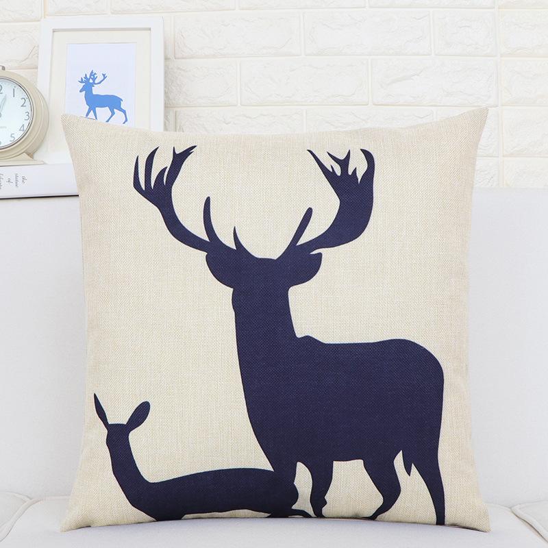Pillow Cushion Office Waist Pillow Car Sofa Living Room Seat Lumbar Cushion Nordic Style Cotton Linen Square Pillow