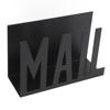Metal Construction Mail Organizer Cutout Design Hollow Design Mail Holder Modern Style Two-Sided Design Letter Organizer