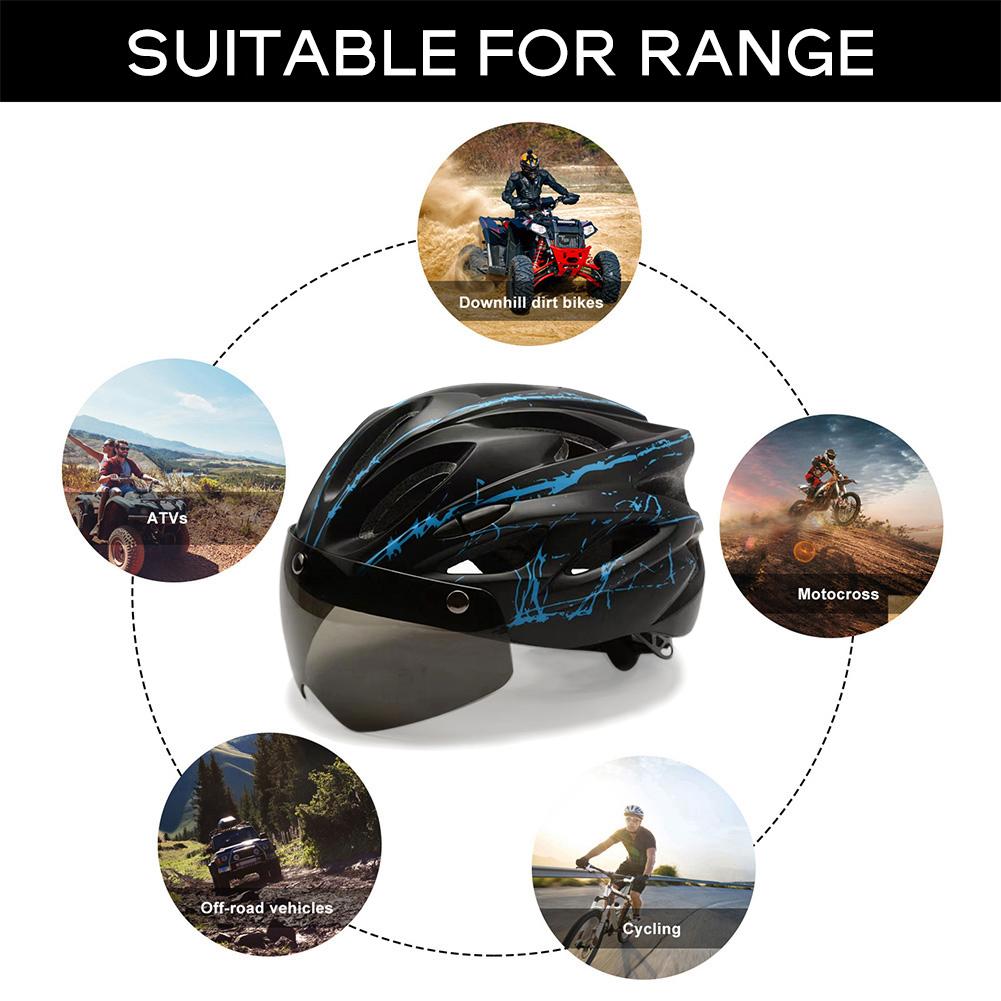 Bike Helmet Anti-collision Sport Cycling Helmet with Taillight Portable Lightweight Ultralight Adjustable for Skateboard Scooter