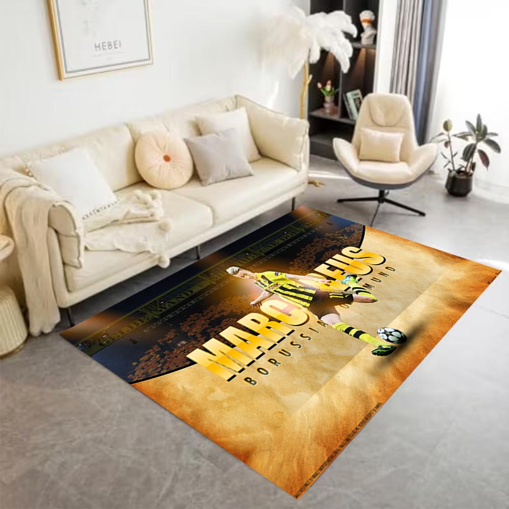 Marc Reus Action Carpet Suitable for Study room Outdoor Entryway Foyer Anti-slip Rug Anime Office Decor Perfect Birthday/Christmas Gift Idea