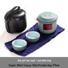 Juego de té de cerámica portátil
