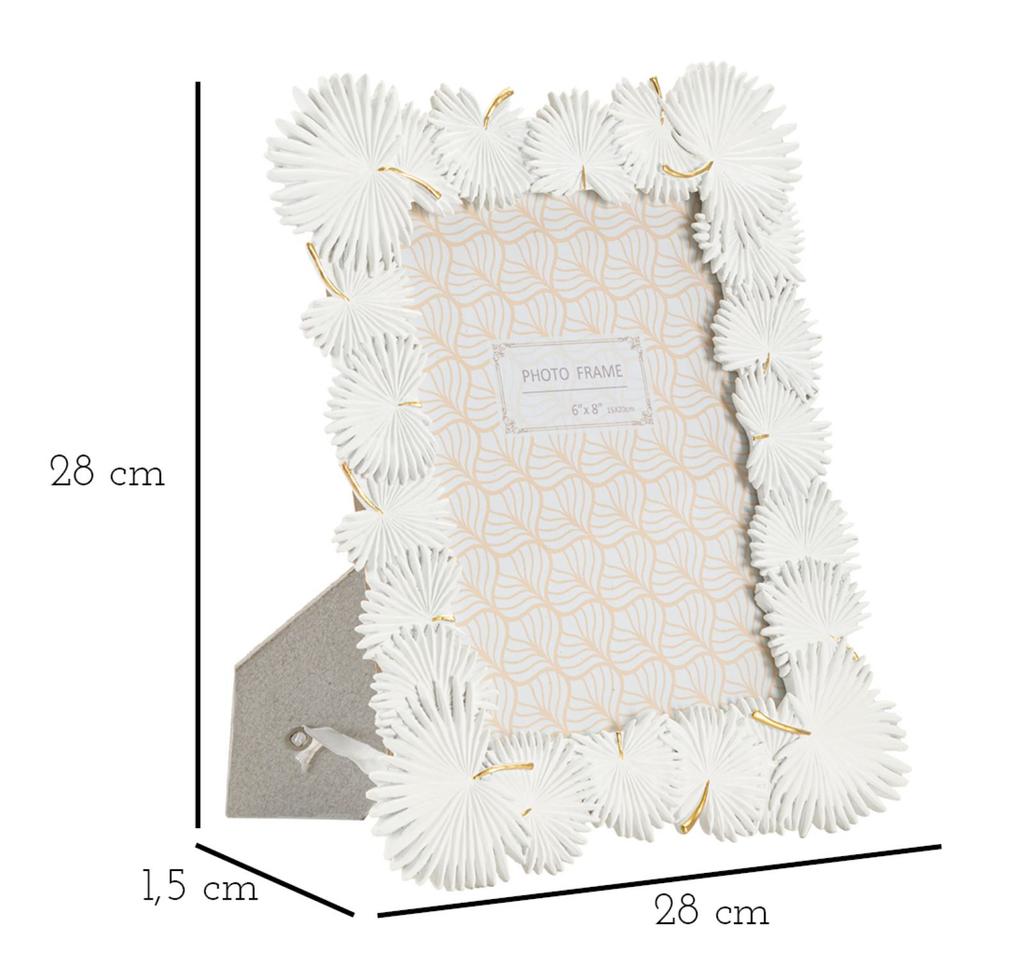 Photoframe Palm Leaf Cm 22,7X1,5X28 (Inside Photo Size Cm 15X20)