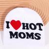 Hot I Moms Letter Pattern Knit Hat For Winter Outdoor Warm Cap Gift Fashion