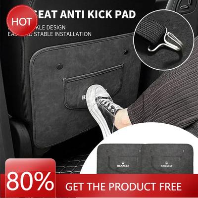 2026 Hot For Renault Hub Caps Car Seat Anti Kick Pad Prevents Scratching Sludge Mat For Renault Clio Fluence Captur Megane Koleo