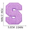 Xiao Tian Colorful 7cm Chenille A-Z Alphabet Embroidered Cloth Patch for Bags