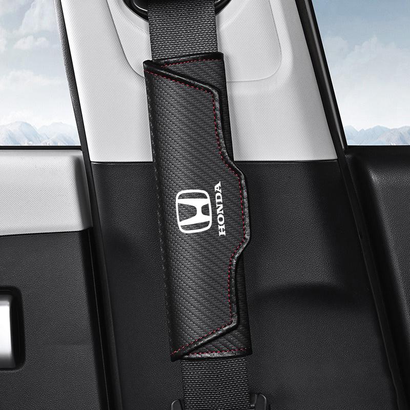 WKB5  Car Seat Shoulder Pad Seat Belt Buckle Protector Cover Accessories For Honda Civic Accord CRV Fit Jazz Transalp CBR cb500x Od