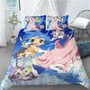 New Lucky Star 3D Print Anime Girl 3 PCS Duvet Cover Set Fashion Bedding Sets Comforter Duvet Cover Pillowcase Home Textiles