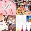 12 Pcs/Set Acrylic Bookmark with Colourful Tassels Handmade Blank Bookmarks Paper Bookmark Crafts Aesthetic Bookmark