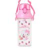 Sanrio Clear Bottle Hello Kitty Cap Saturated Polyester Resin Lid Polypropylene Silicone Rubber Includes Name Sticker Dishwasher Safe 605719 One-Touch