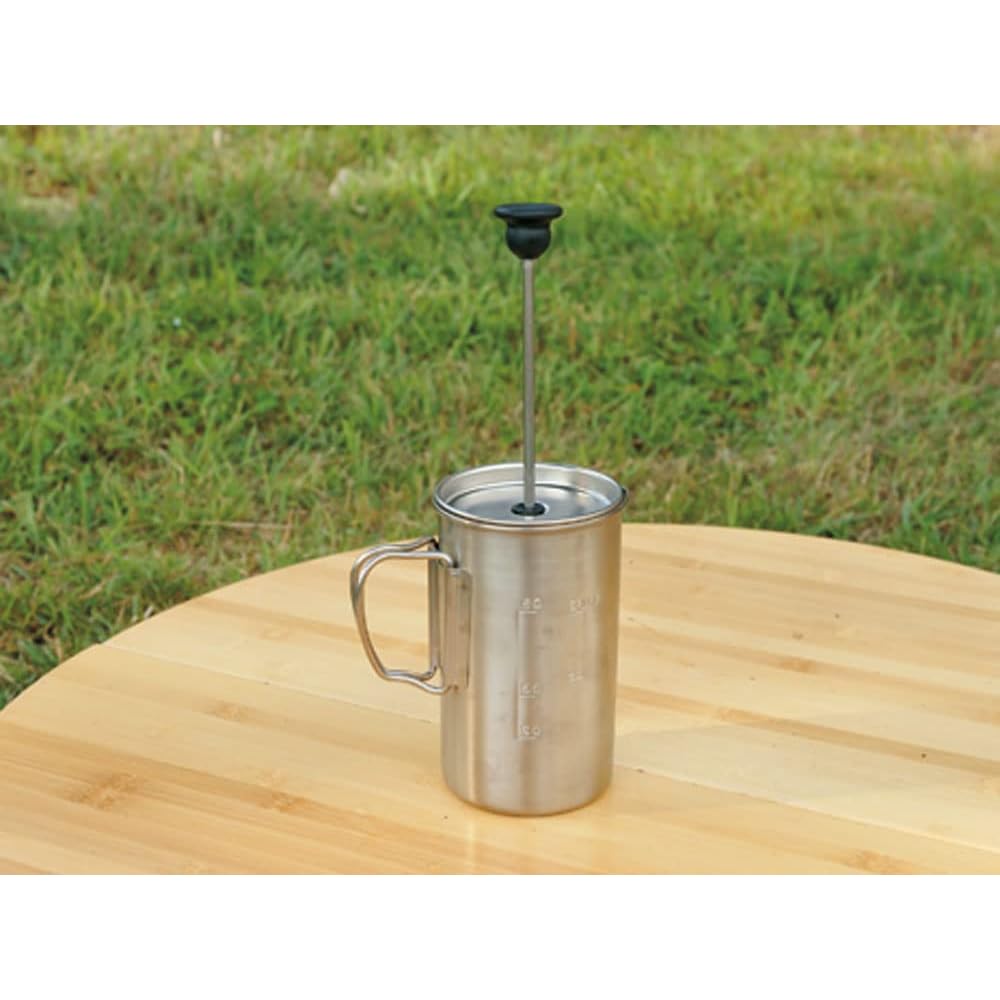 Snow Peak Titanium Cafe Press 3 Cups CS-111 Portable Camping Outdoor Coffee Maker
