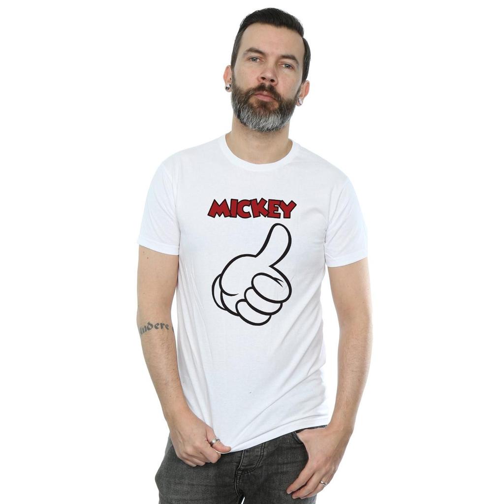 Disney Mens Mickey Mouse Thumbs Up T-Shirt