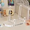 1/12pcs Transparent Acrylic Daily Necessities Rack Acrylic Clear Display Stand Multi-functional Display Stand For Plate Cards