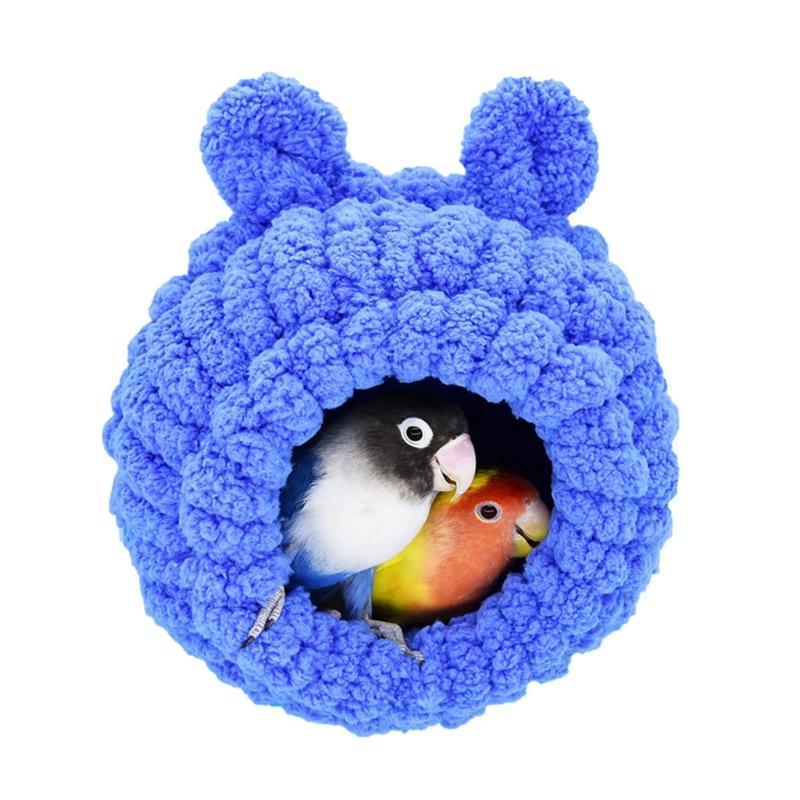 Birds Bed Parrots Plush Nest Hanging Tree House for Small Birds Hamster Portable Bird Screw Fixed Nest Bed Bird Toy
