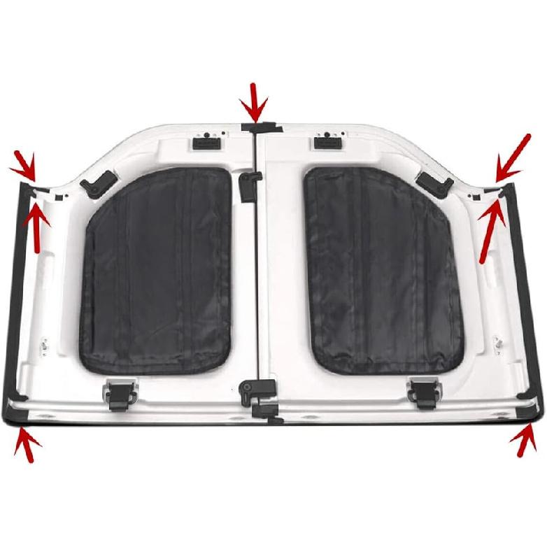 17PCS Hard Top Seal Kit Rain Leakage Foam Blocker Repair Set Compatible with Jeep Wrangler JK JKU 2007-2017 Car Roof Leak Sealing Repair Kit Interior