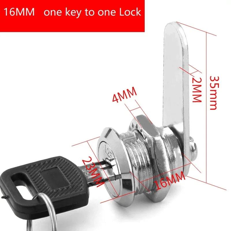 File/Goods/ Drawer Cabinet  Locks With 2 Keys Lock Furniture Hardware Door Cabinet Lock For Office Desk Letter Box Cam Locks