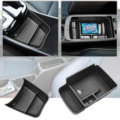 For 2024 2025 Chevy Trax Center Console Tray Organizer ABS Accessories Armrest Storage Car Box Secondary Interior Storage Box