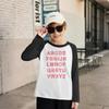 Kids' Fashionable Comfortable Christmas Print Neck Pullover Long Sleeve Top
