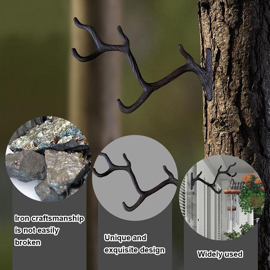 Wall Heavy Duty Home Storage Rack for Hanging Plants Pots Baskets Lanterns Wind Chimes Outdoor Indoor