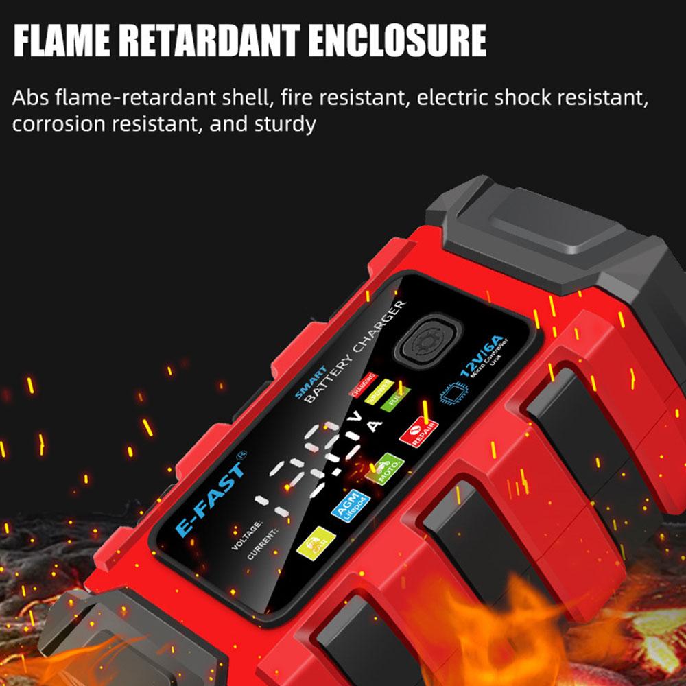 Intelligent Repair Motorcycle Charger for lead Acid LiFePO4 Battery 12V 6A New Universal Repair Car Battery Charger
