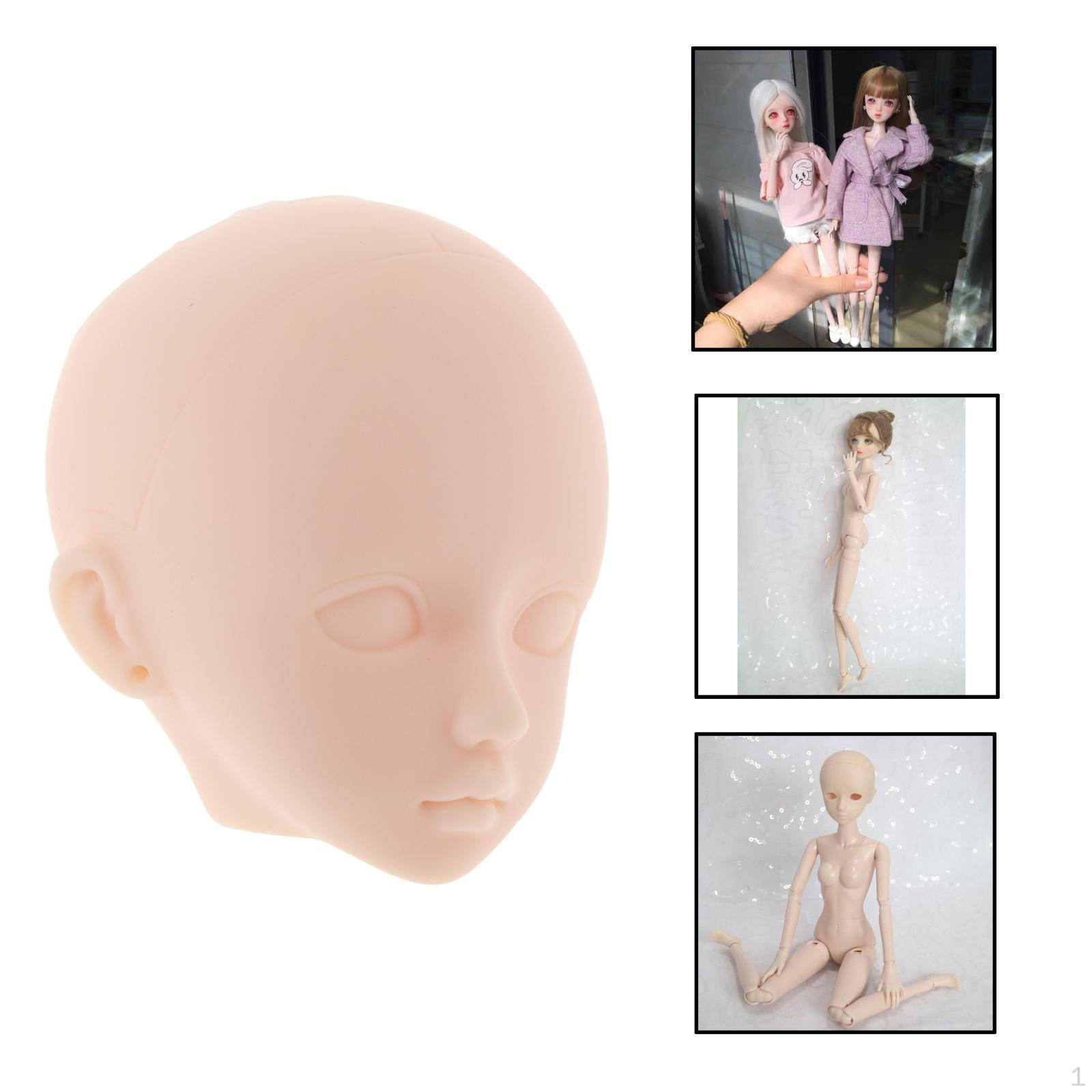 

1/6 Подвижные Суставы Голова Женская Кукла Фигурки для DIY Куклы Части Head with Eye contour